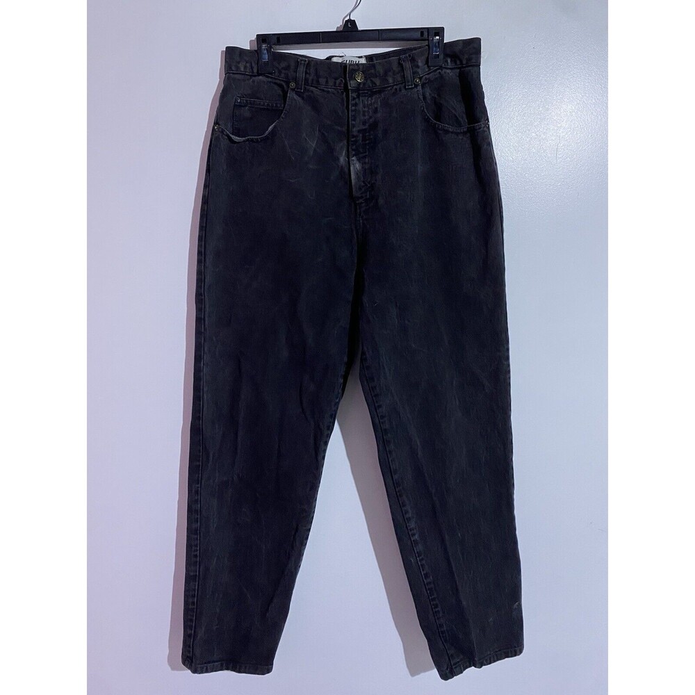 Vtg‎ FUBU Jeans Mens 34x32* Black Wash Y2K Baggy Skater Wide Leg Hip Hop Relaxed